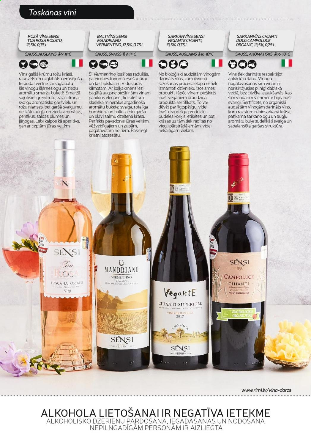 thumbnail - Rimi buklets - Akcijas preces - plūmes, Chianti, vīns, baltvīns, sarkanvīns. 30. lapa.