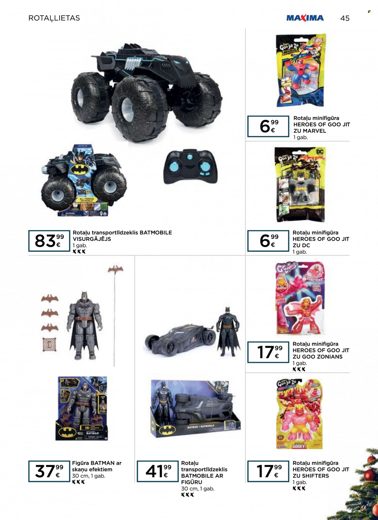thumbnail - Maxima buklets - 10.11.2022. - 21.12.2022. - Akcijas preces - Batman, Marvel, figūra, rotaļlietas. 45. lapa.