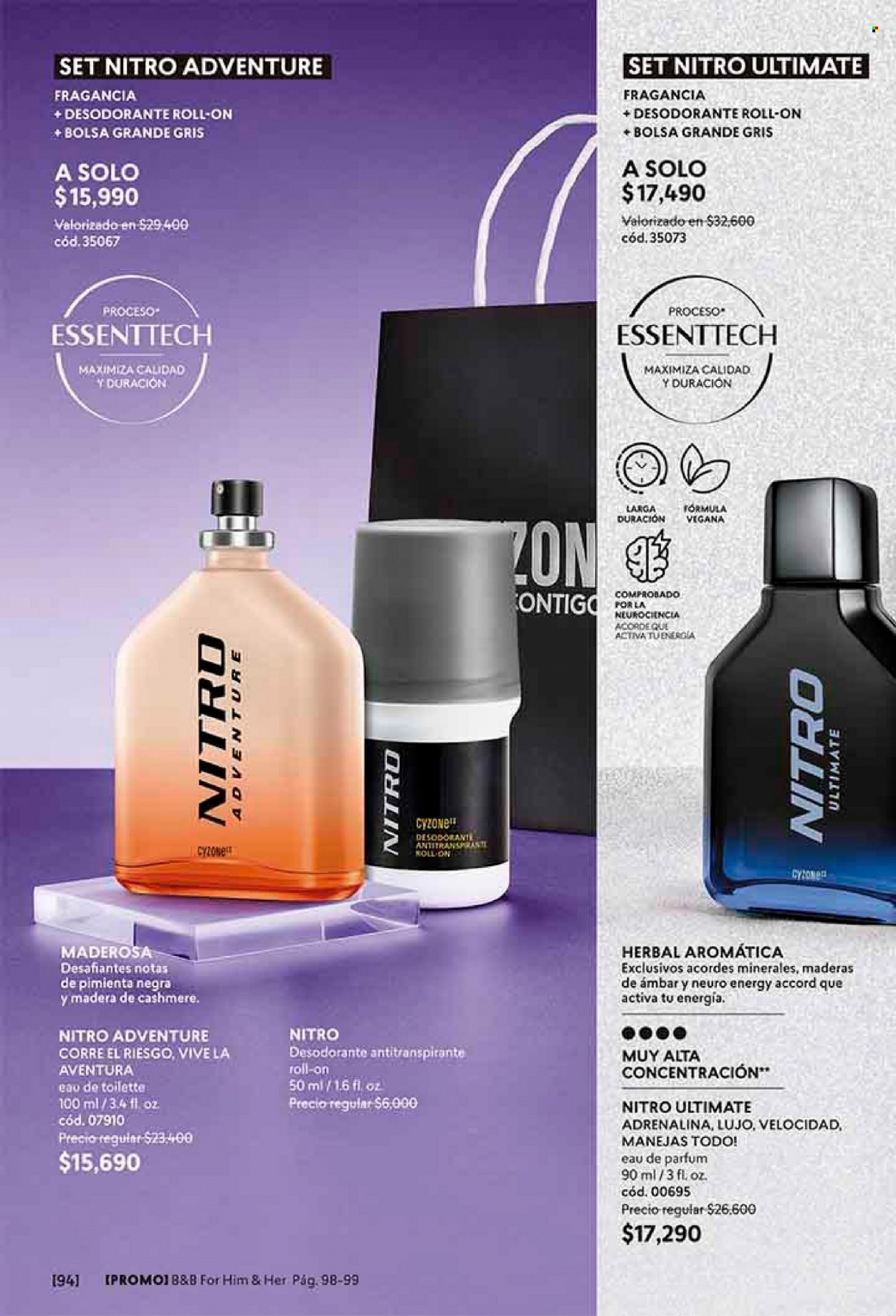 thumbnail - Catálogo Cyzone - Ventas - desodorante de bola, perfume, eau de toilette, antitranspirante. Página 94.