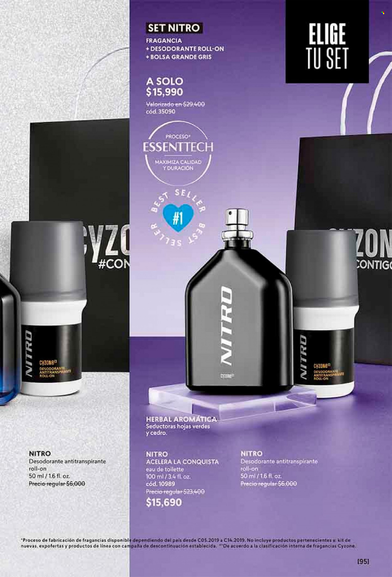 thumbnail - Catálogo Cyzone - Ventas - desodorante de bola, eau de toilette, desodorante, antitranspirante. Página 95.