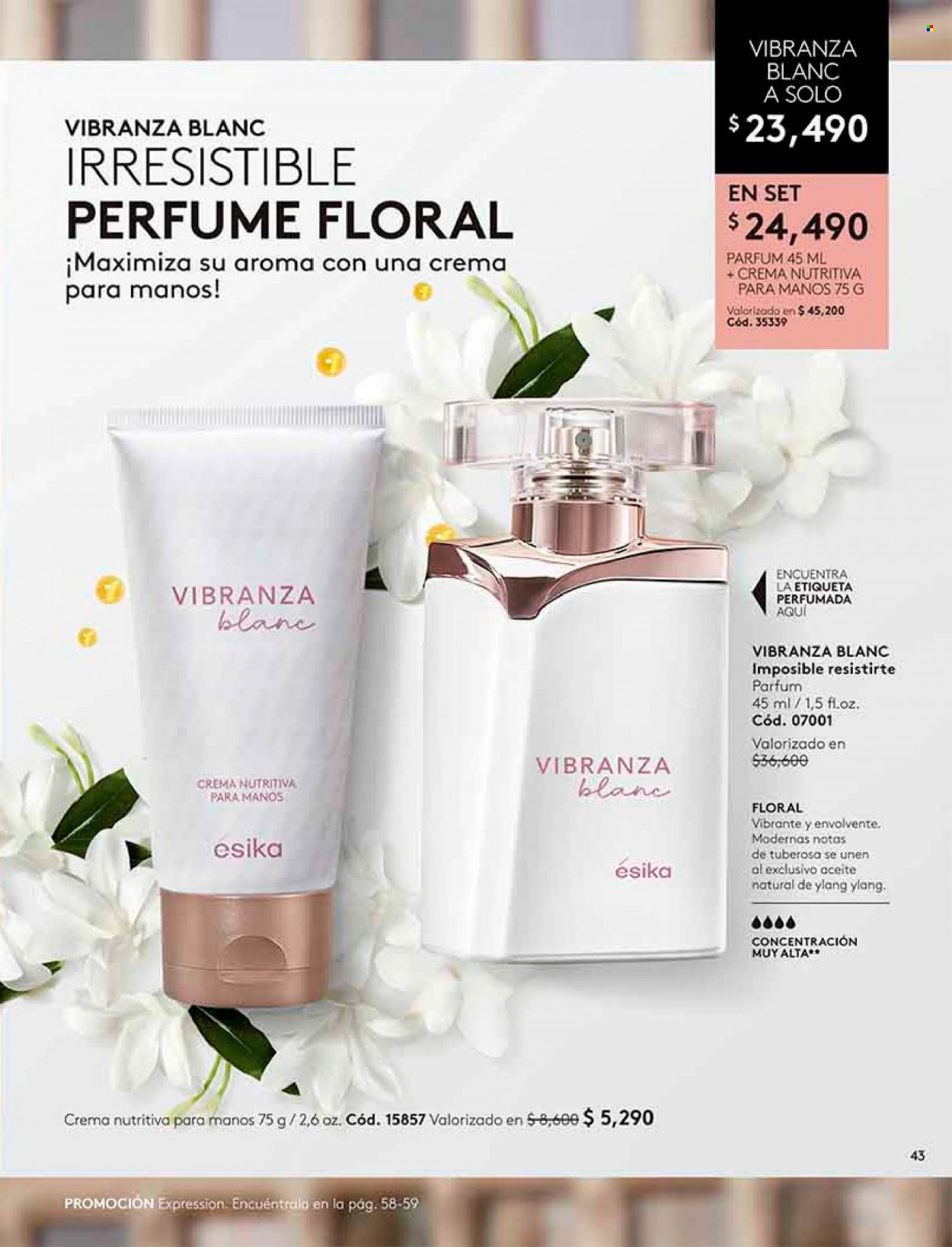 thumbnail - Catálogo Ésika - Ventas - crema de manos, perfume. Página 43.