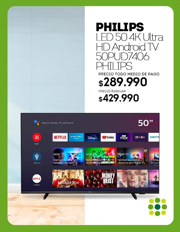 thumbnail - Catálogo Tottus - Ventas - Philips, Disney, Smart TV, televisor LED, televisor. Página 2.