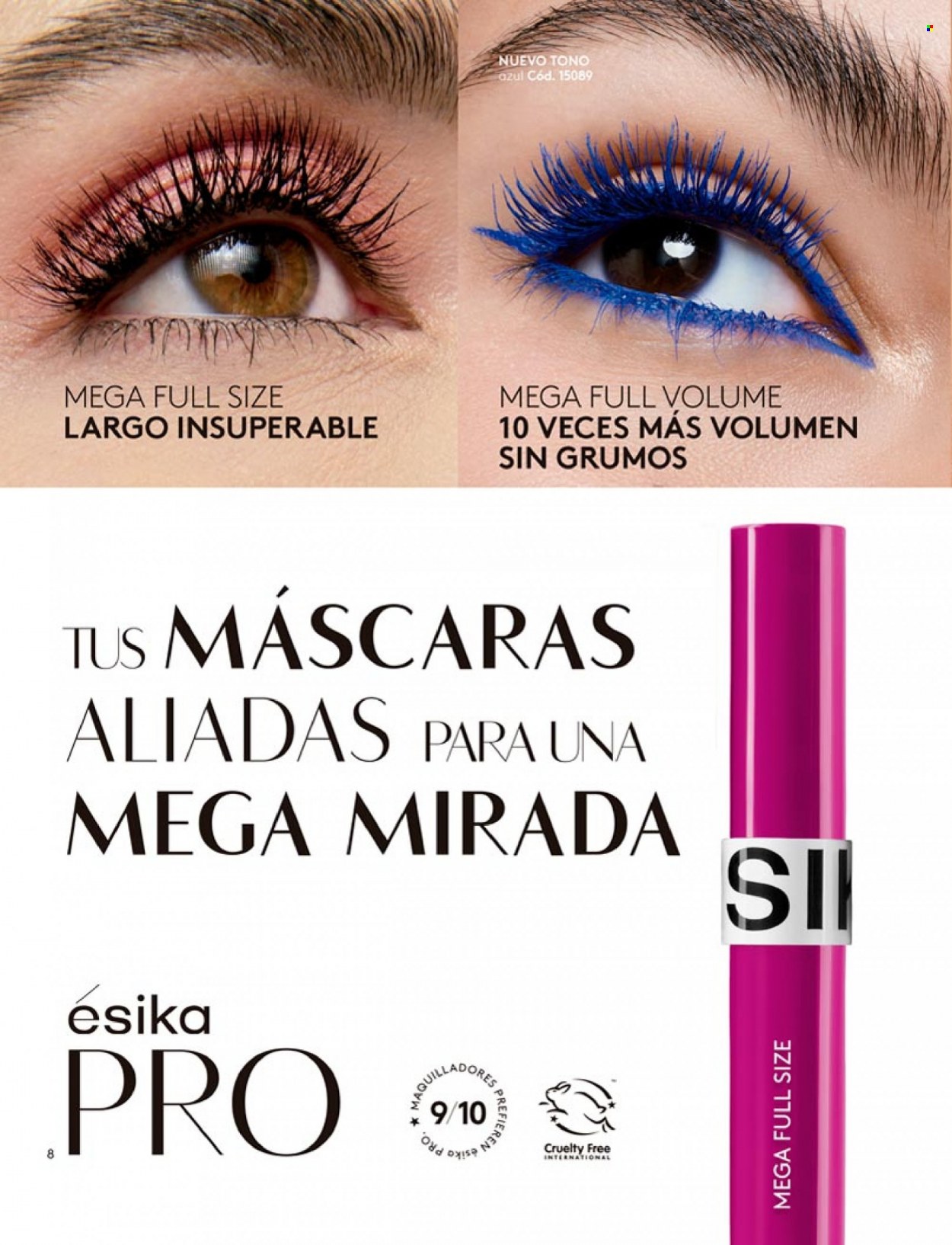 Catálogo Ésika - Ventas - máscara. Página 8.