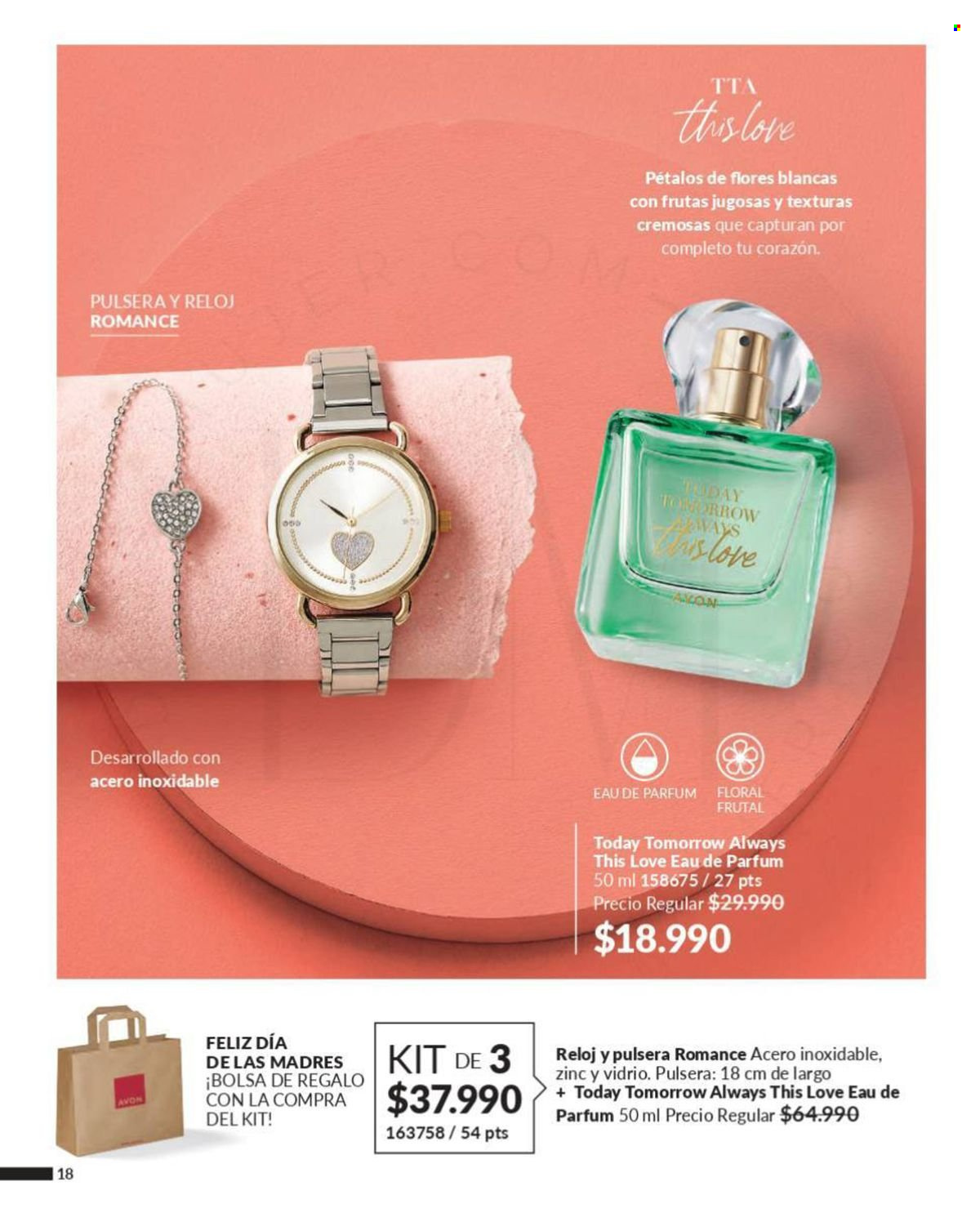 thumbnail - Catálogo Avon - Ventas - perfume, pulsera, reloj. Página 10.