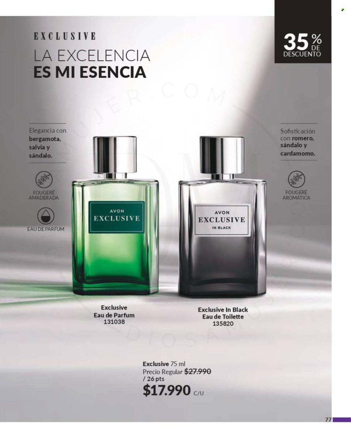 thumbnail - Catálogo Avon - Ventas - perfume, eau de toilette. Página 76.
