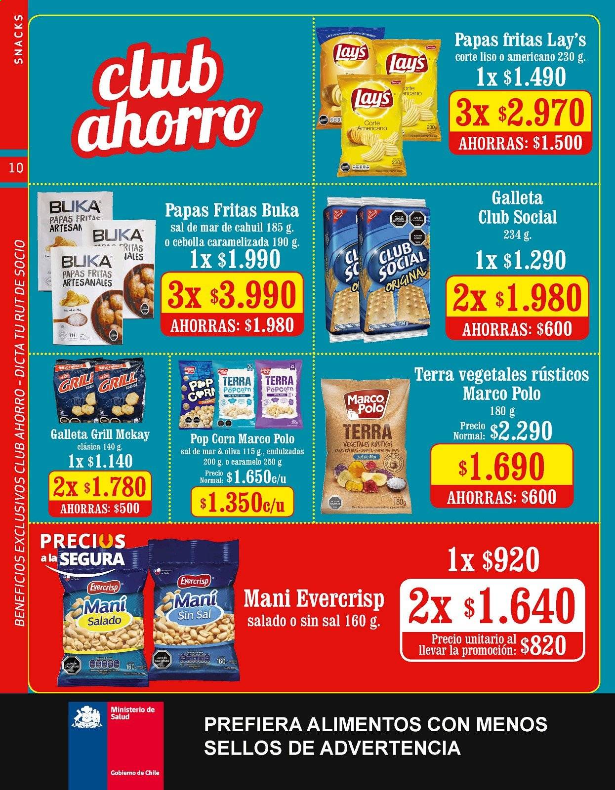 thumbnail - Catálogo Unimarc - 06.01.2021 - 09.02.2021 - Ventas - papa, papas fritas, galletas, popcorn, Lays, maní. Página 10.