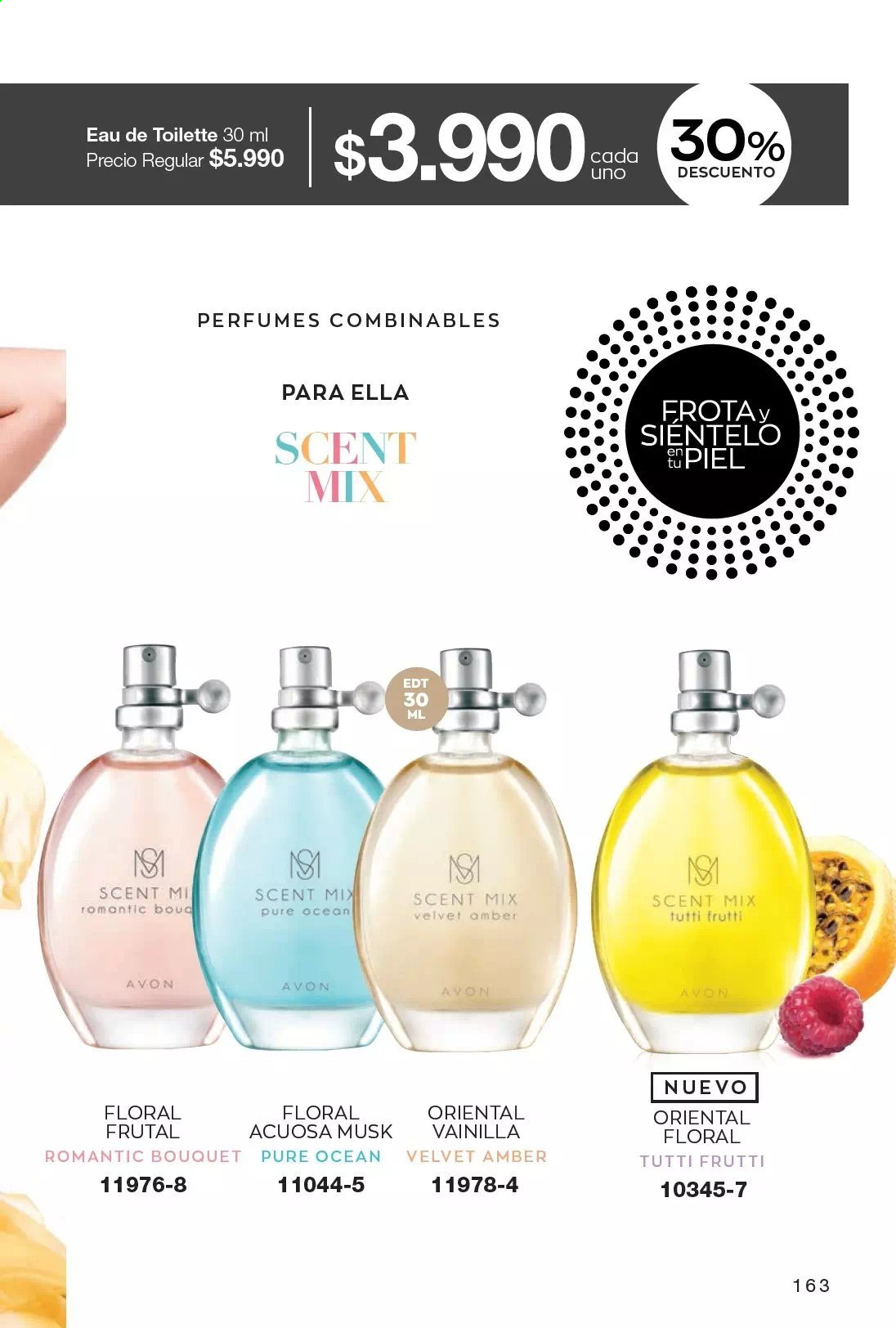 thumbnail - Catálogo Avon - Ventas - perfume, eau de toilette. Página 163.