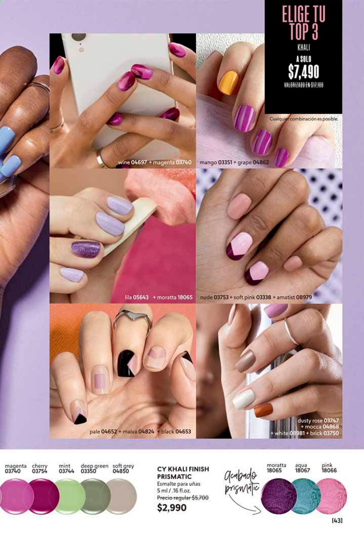 thumbnail - Catálogo Cyzone - Ventas - esmalte para uñas. Página 43.