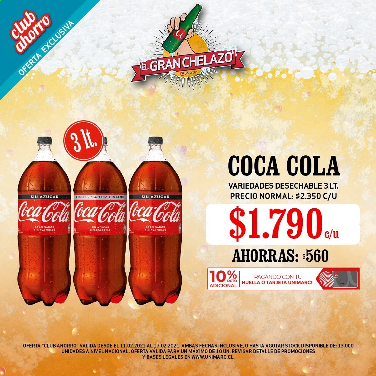 thumbnail - Catálogo Unimarc - 11.02.2021 - 17.02.2021 - Ventas - Coca-cola. Página 3.