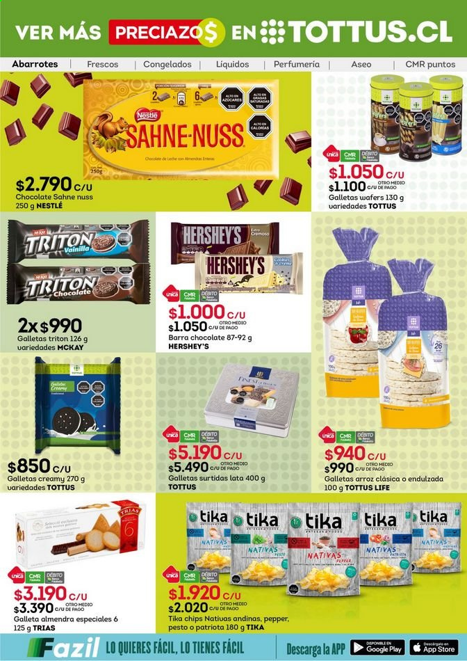 thumbnail - Catálogo Tottus - 30.03.2021 - 14.04.2021 - Ventas - galletas, Nestlé, chips, arroz, pesto. Página 4.