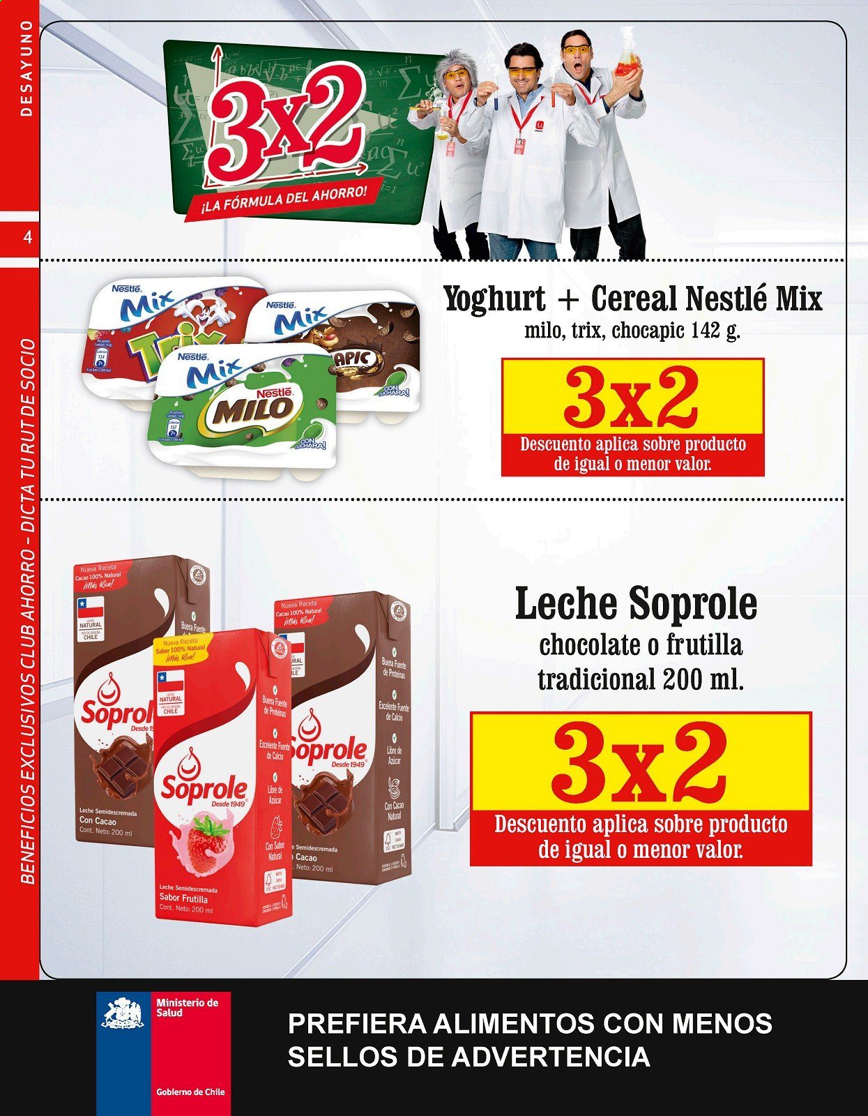 thumbnail - Catálogo Unimarc - 07.04.2021 - 11.05.2021 - Ventas - leche, Nestlé, cereales, Chocapic. Página 4.
