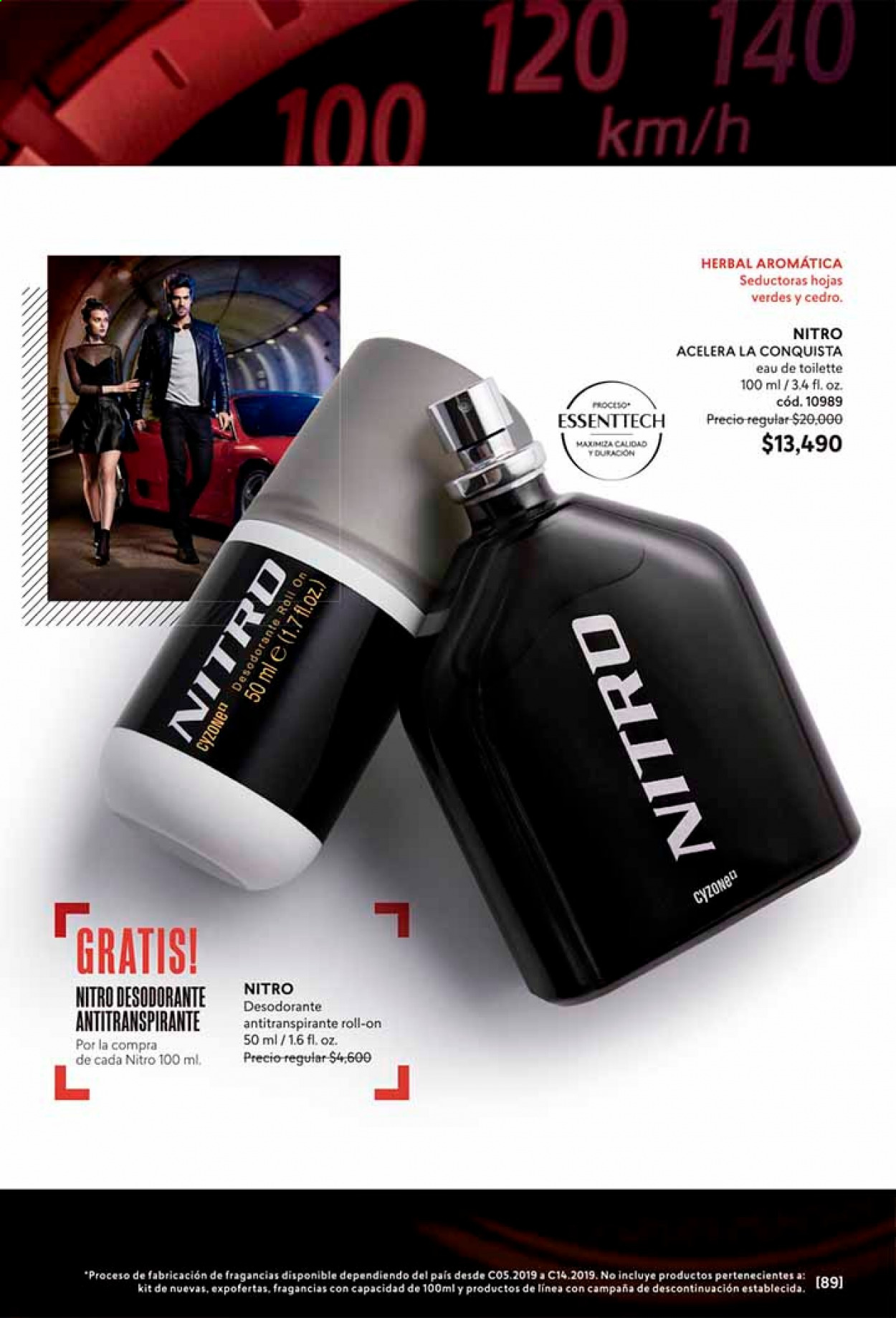 thumbnail - Catálogo Cyzone - Ventas - desodorante de bola, eau de toilette, desodorante, antitranspirante. Página 89.