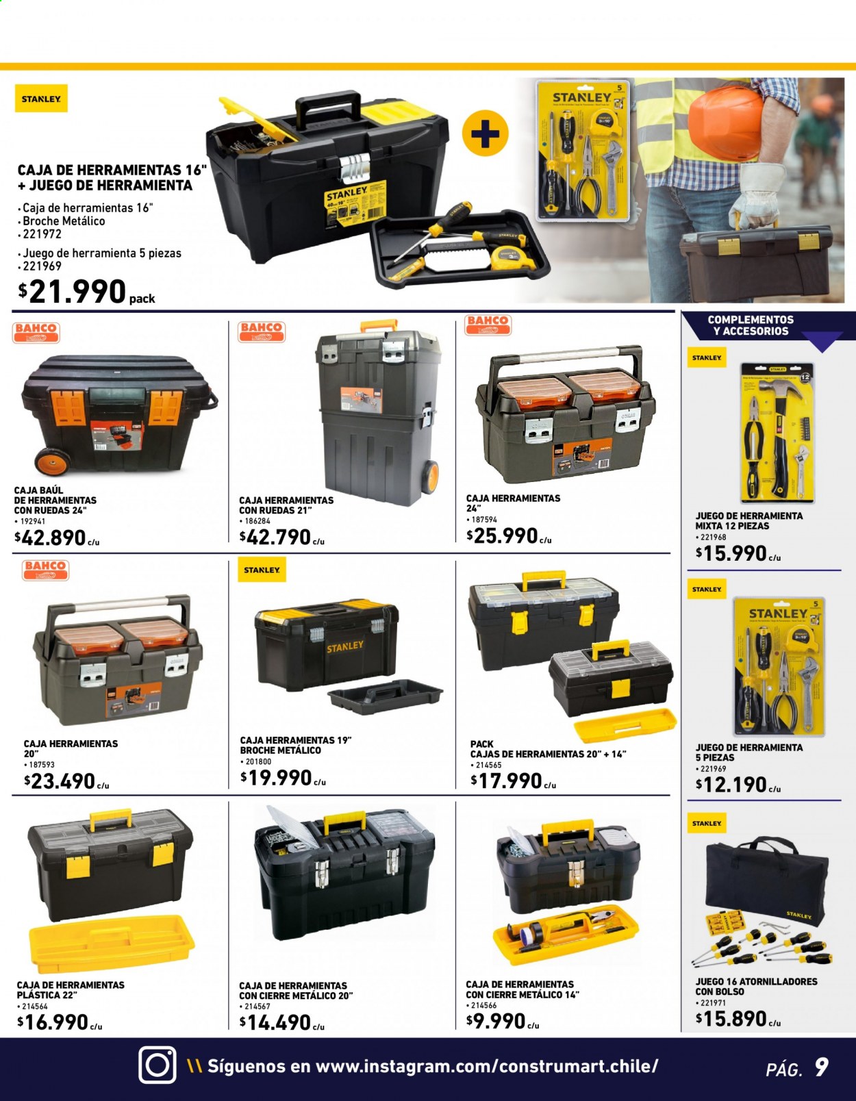 thumbnail - Catálogo Construmart - 07.06.2021 - 27.06.2021 - Ventas - atornillador, caja de herramientas. Página 9.