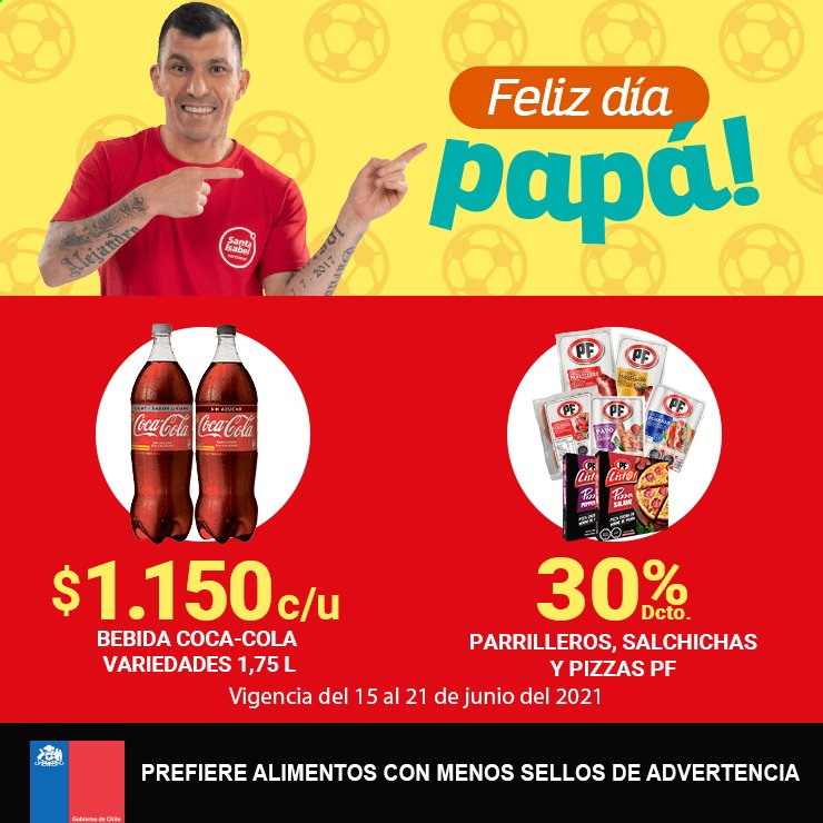 thumbnail - Catálogo Santa Isabel - 15.06.2021 - 21.06.2021 - Ventas - papa, pizza, bebida, Coca-cola. Página 2.