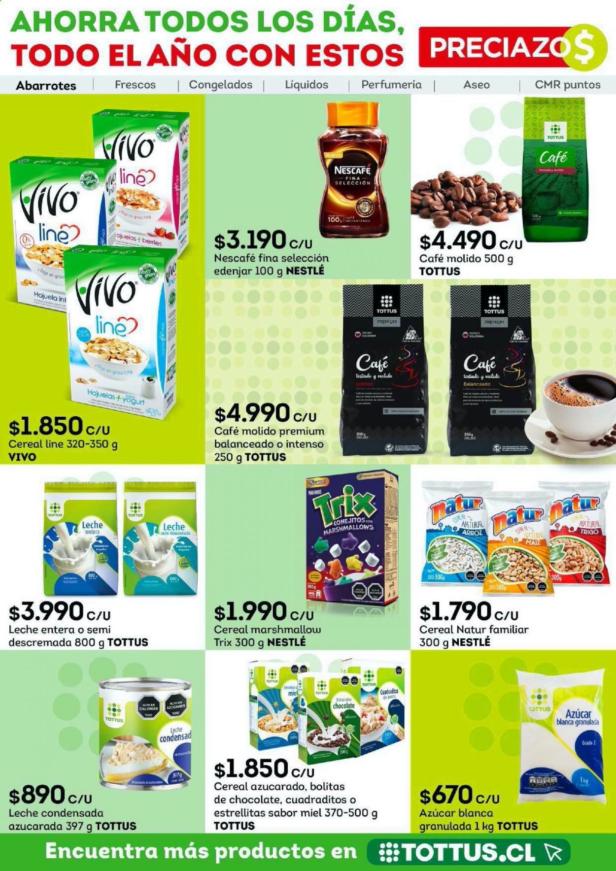 thumbnail - Catálogo Tottus - 15.07.2021 - 29.07.2021 - Ventas - leche, leche entera, marshmallow, Nestlé, azúcar, cereales, arroz, café, café molido, Nescafé. Página 5.