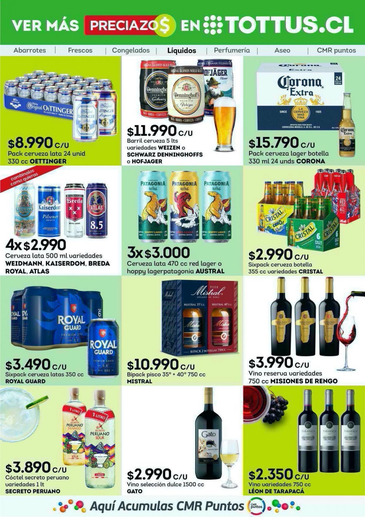 thumbnail - Catálogo Tottus - 30.08.2021 - 20.09.2021 - Ventas - Corona, cerveza en botella, cerveza en lata, mango, vino. Página 10.