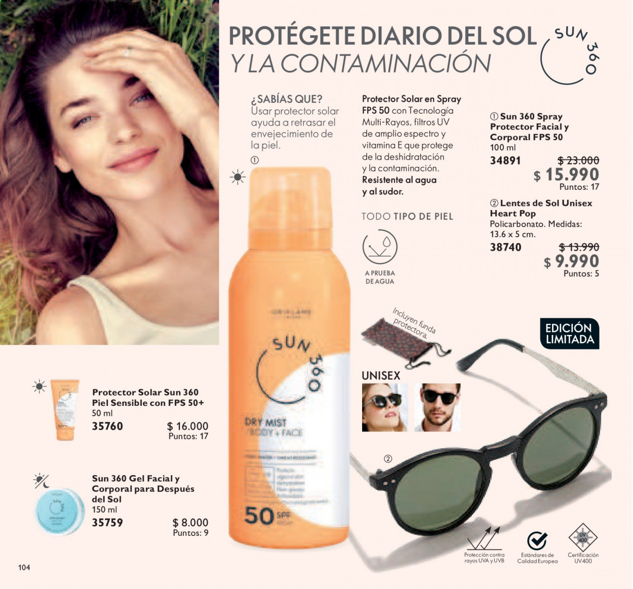thumbnail - Catálogo Oriflame - 01.09.2021 - 30.09.2021 - Ventas - gel exfoliante, Pure Skin, protector solar, lentes de sol. Página 104.