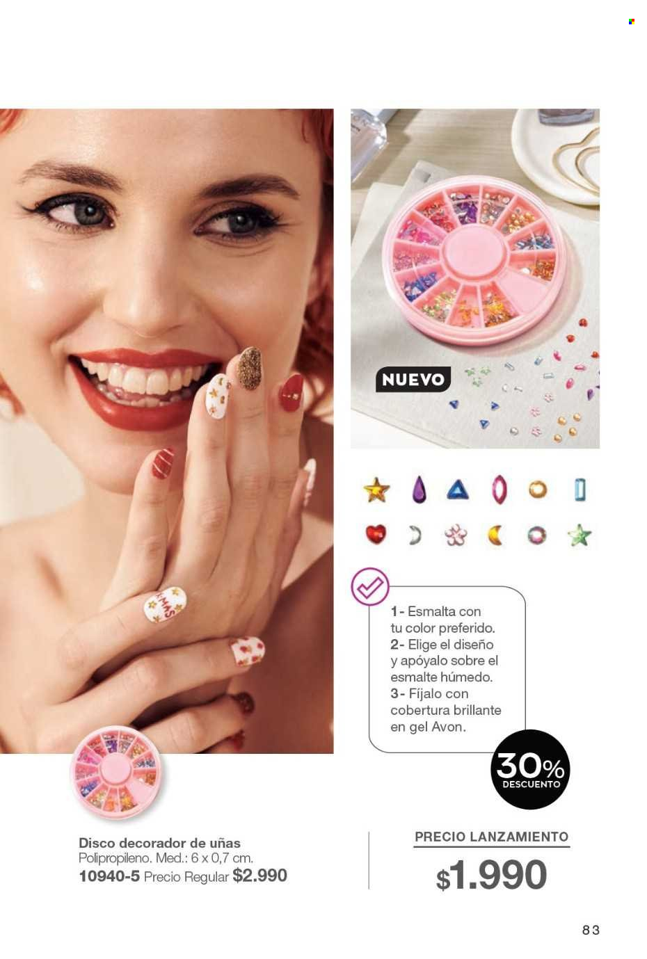 thumbnail - Catálogo Avon - Ventas - esmalte para uñas. Página 83.