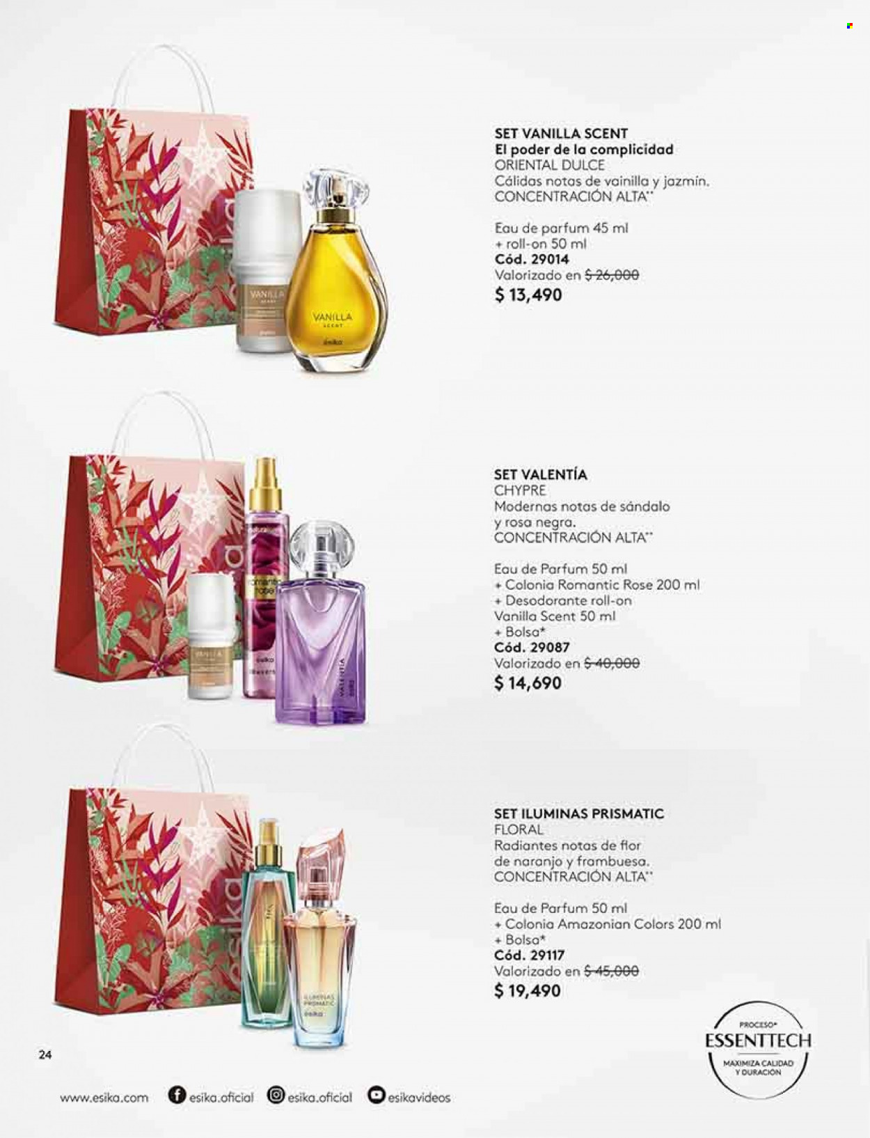 thumbnail - Catálogo Ésika - Ventas - desodorante de bola, perfume, desodorante, bolso. Página 24.