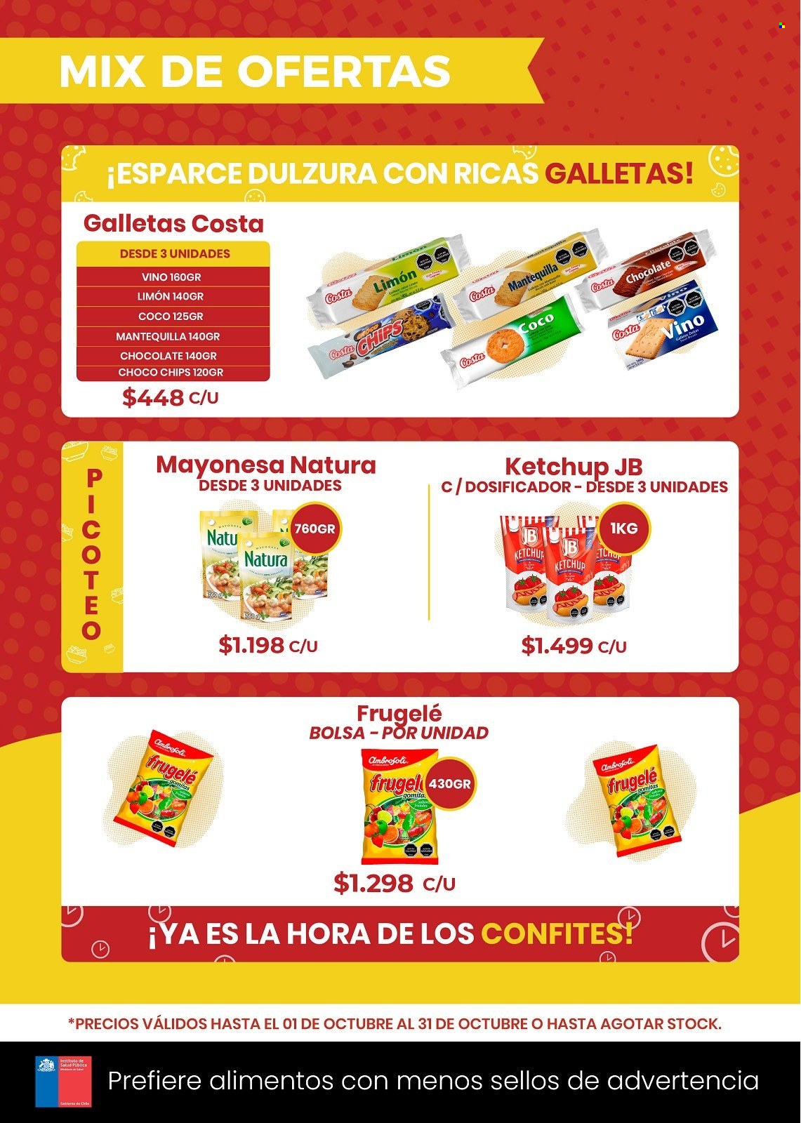 thumbnail - Catálogo Comercial Castro - 01.10.2021 - 31.10.2021 - Ventas - mayonesa, galletas, Choco Chips, chips, ketchup, vino, bolso. Página 11.