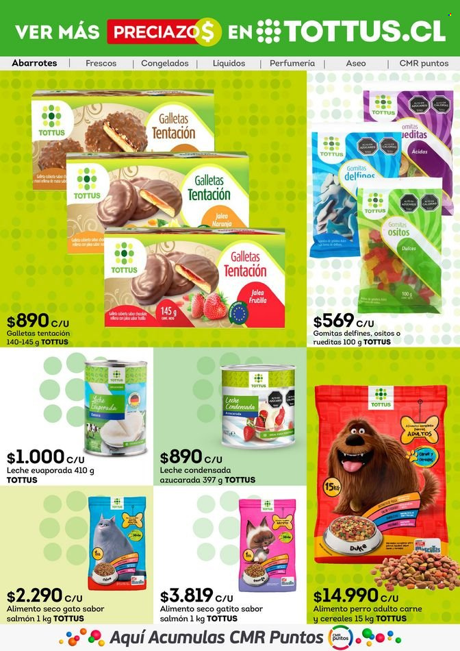 thumbnail - Catálogo Tottus - 15.10.2021 - 27.10.2021 - Ventas - leche, galletas, gomitas, alimento para perros, alimentos para mascota, perro. Página 4.