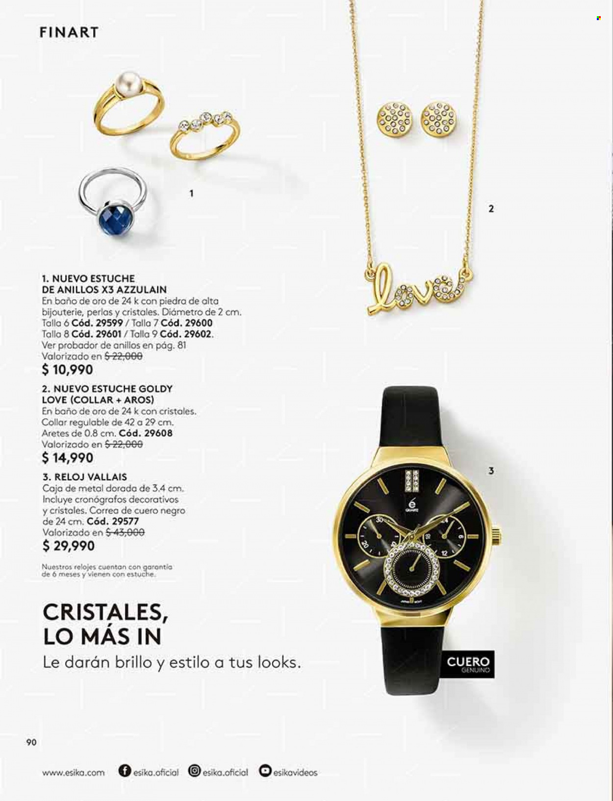 thumbnail - Catálogo Ésika - Ventas - neceser, anillo, collar, aretes, reloj. Página 90.