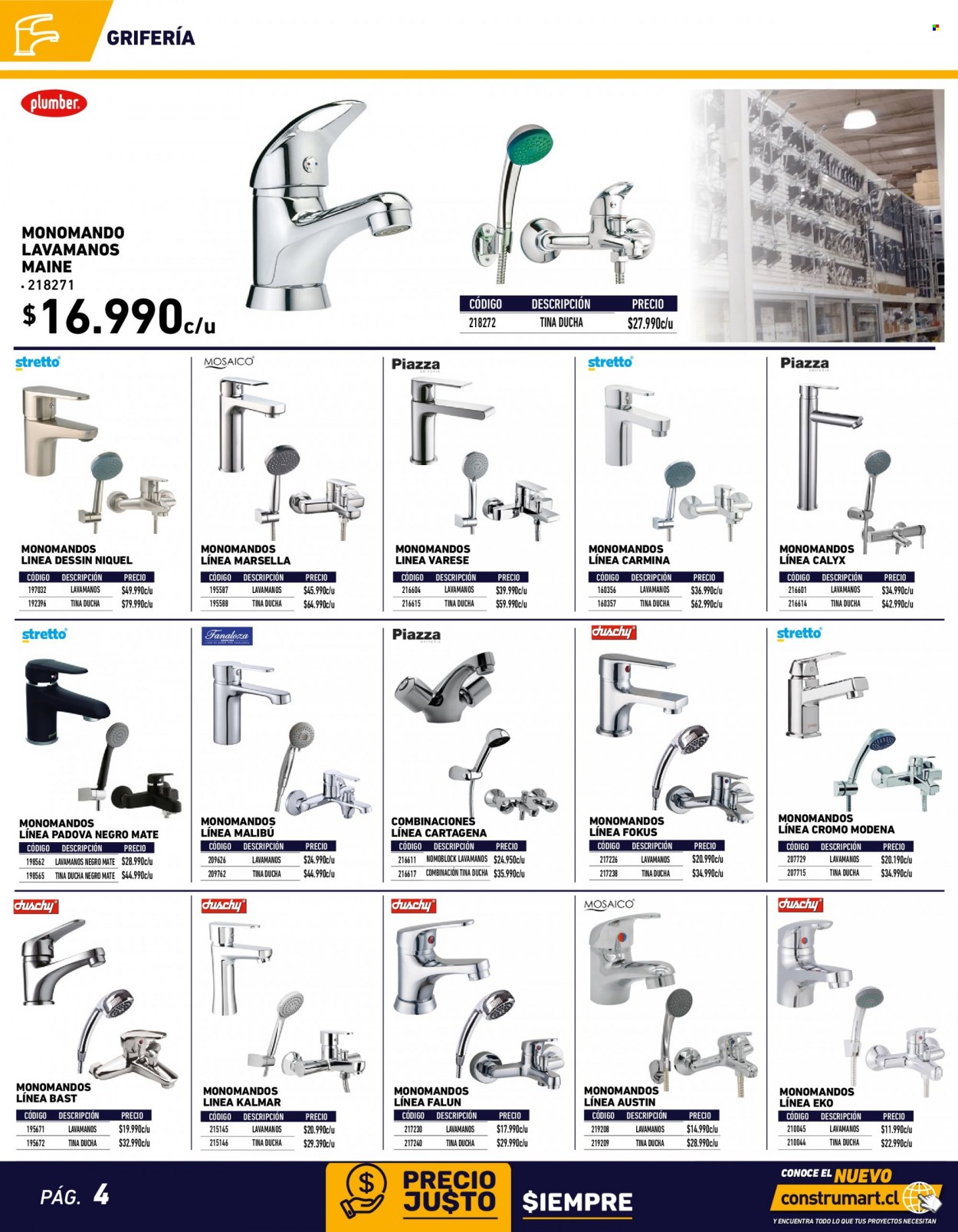 thumbnail - Catálogo Construmart - 03.01.2022 - 23.01.2022 - Ventas - ducha. Página 4.