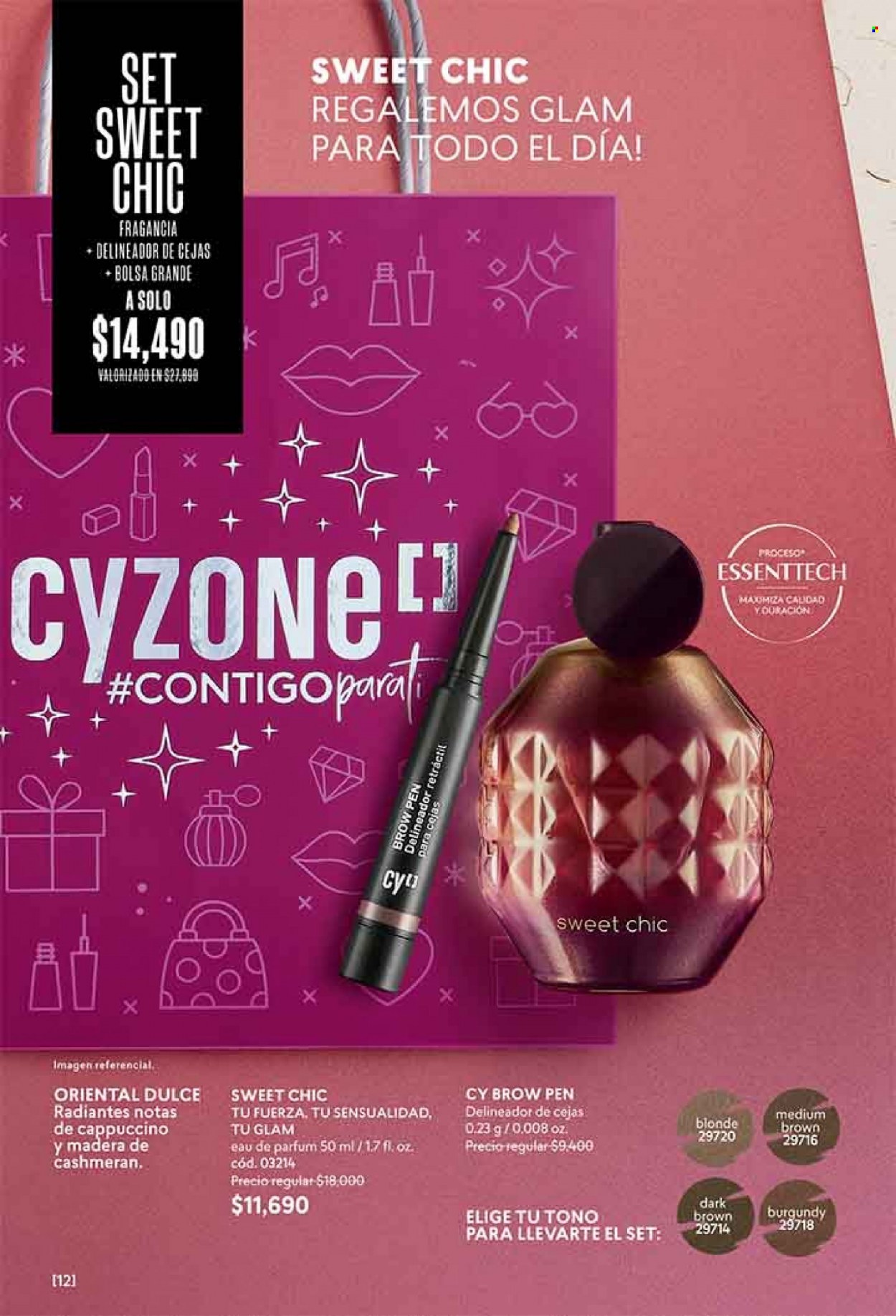 thumbnail - Catálogo Cyzone - Ventas - delineador, perfume, bolso. Página 12.