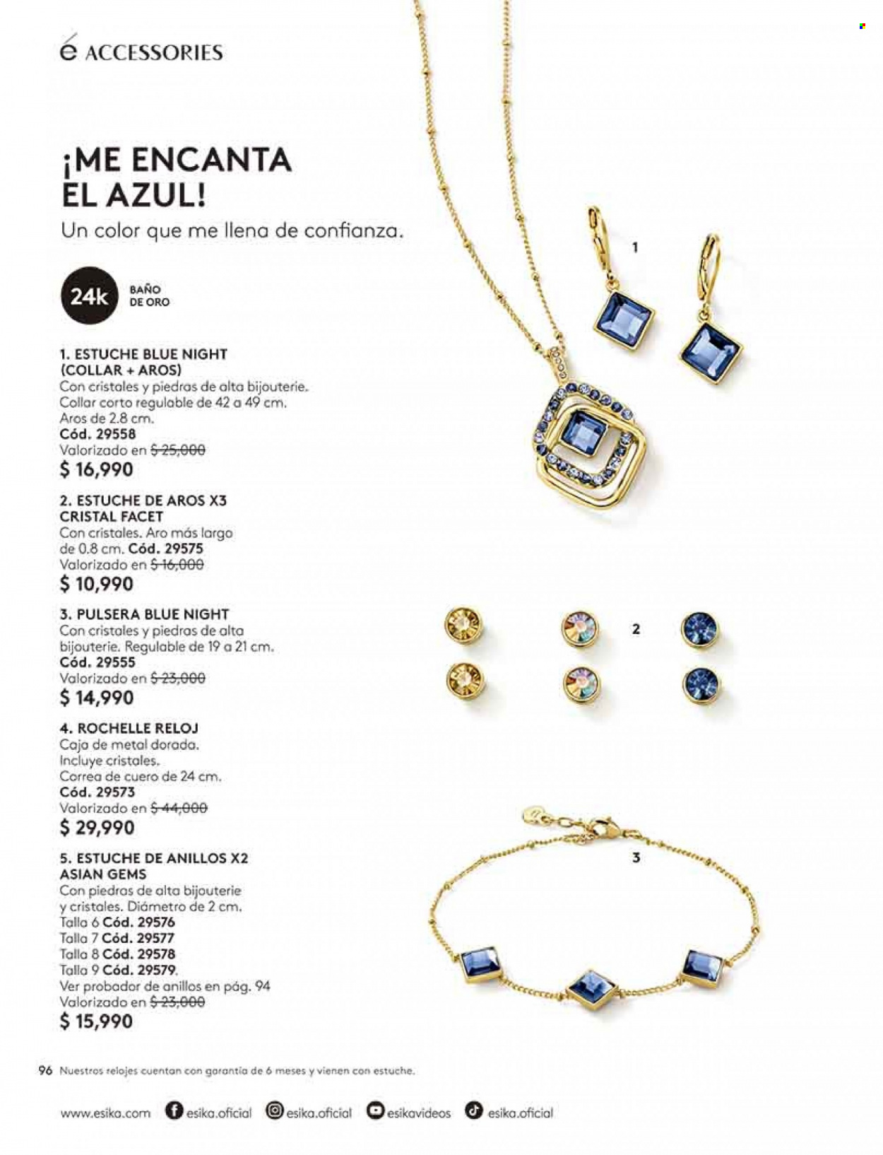 thumbnail - Catálogo Ésika - Ventas - neceser, anillo, collar, pulsera, reloj. Página 96.