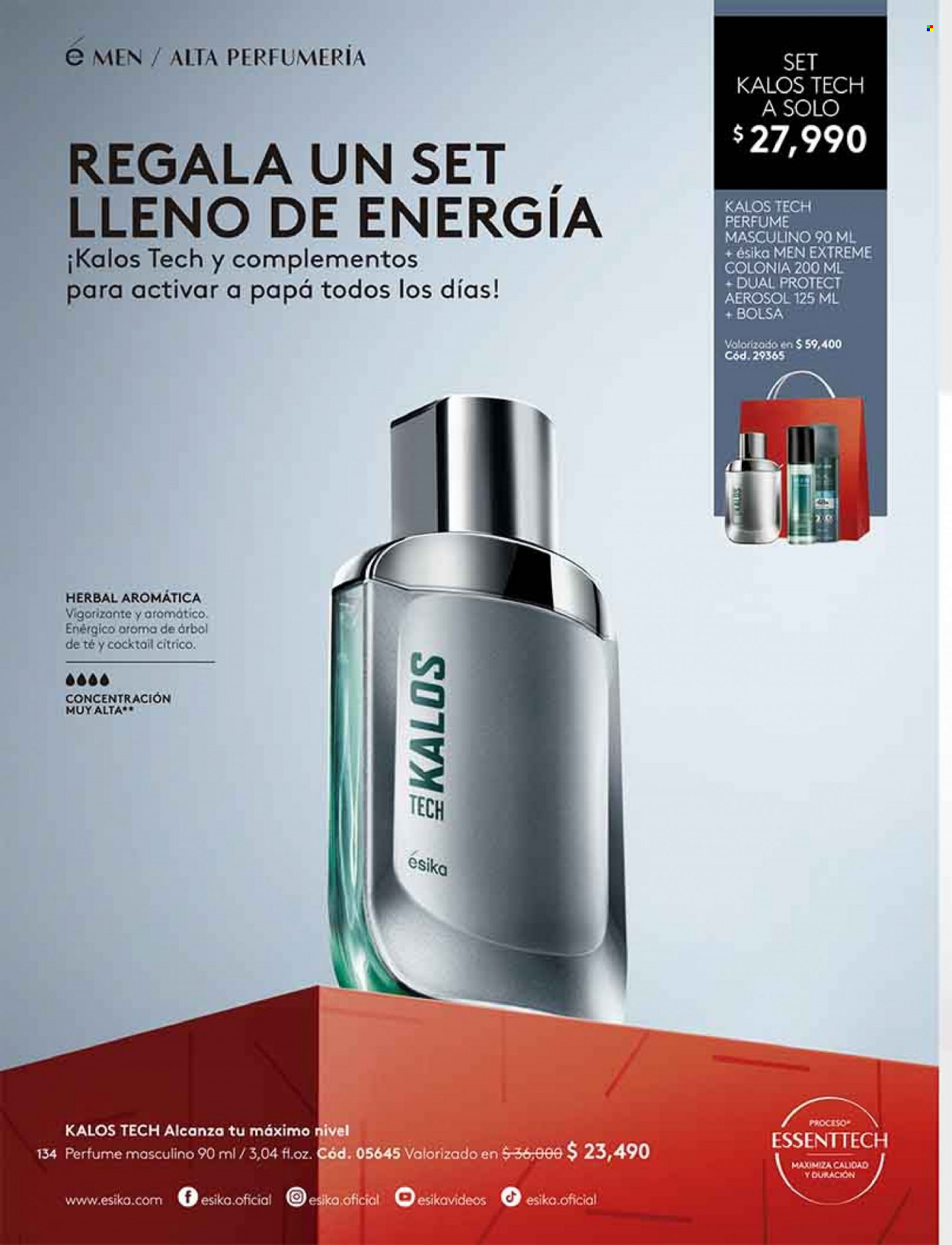 thumbnail - Catálogo Ésika - Ventas - perfume, aerosol, bolso. Página 134.