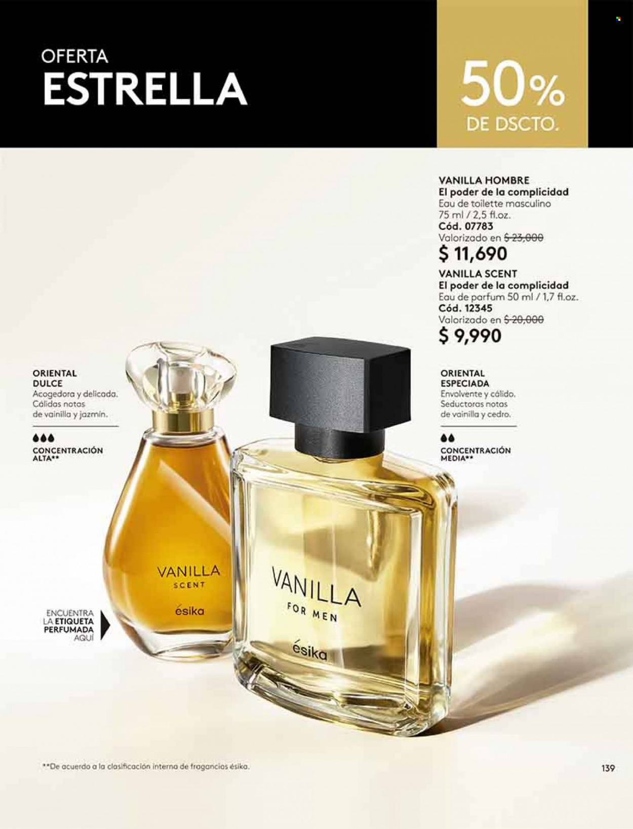 thumbnail - Catálogo Ésika - Ventas - perfume, eau de toilette. Página 139.