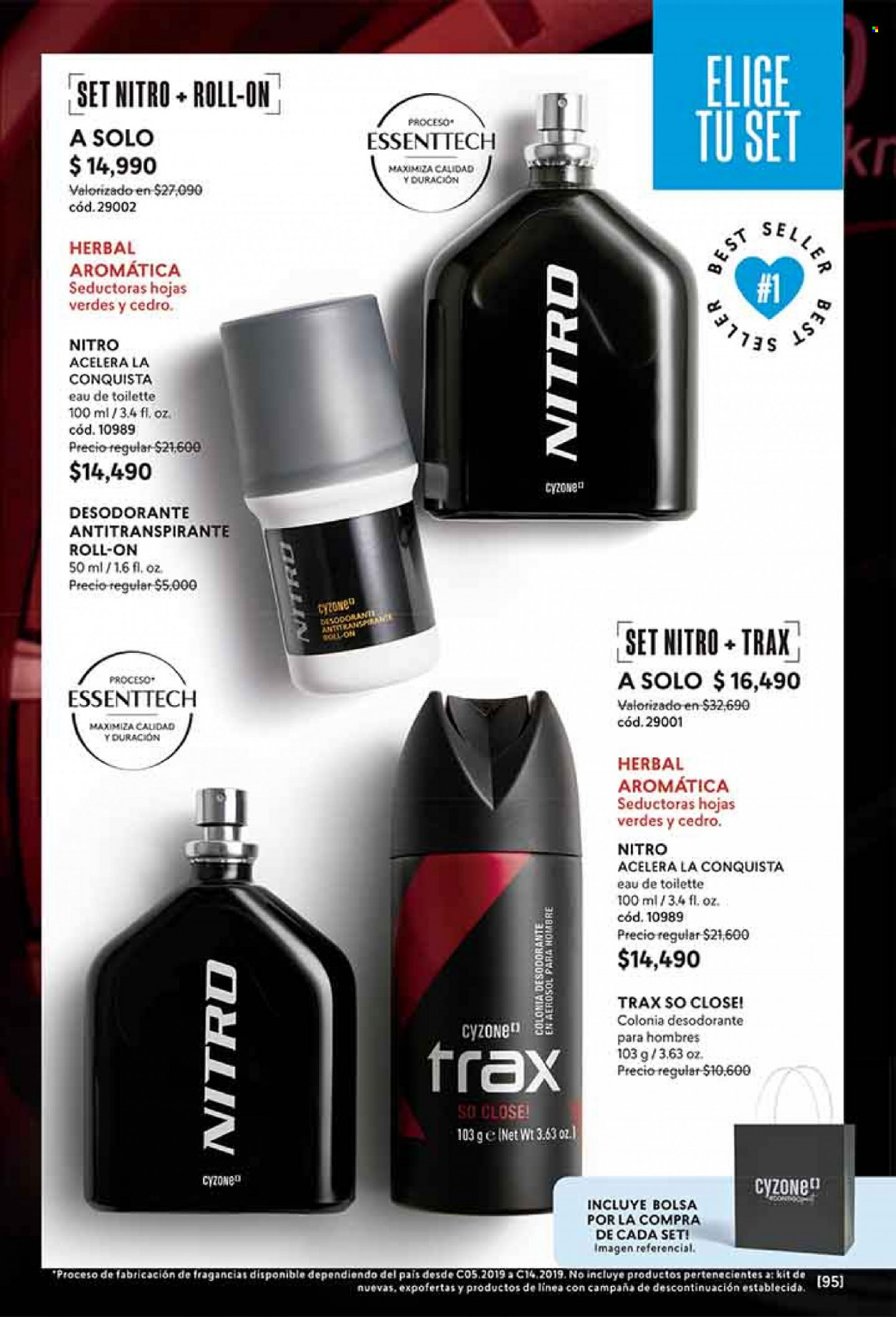thumbnail - Catálogo Cyzone - Ventas - desodorante de bola, eau de toilette, desodorante, antitranspirante. Página 95.