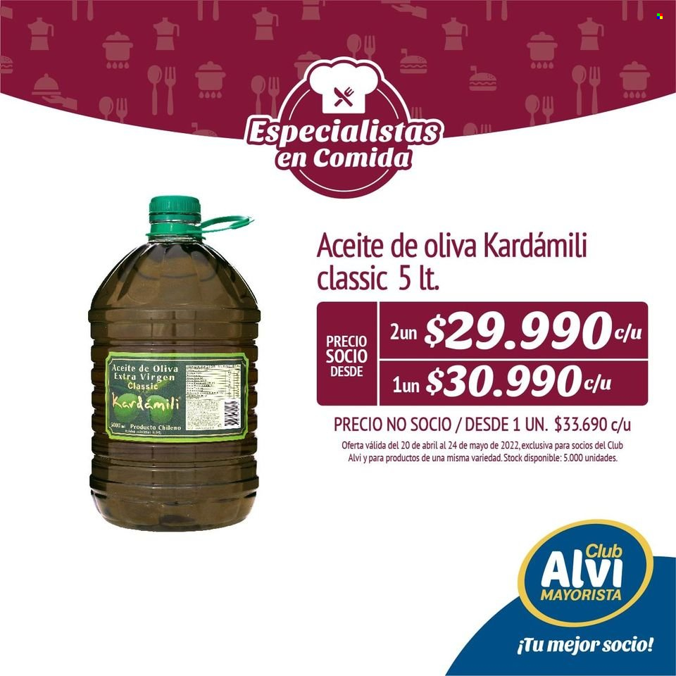thumbnail - Catálogo Alvi - 20.04.2022 - 24.05.2022 - Ventas - aceite de oliva, aceite de oliva extra virgen. Página 1.