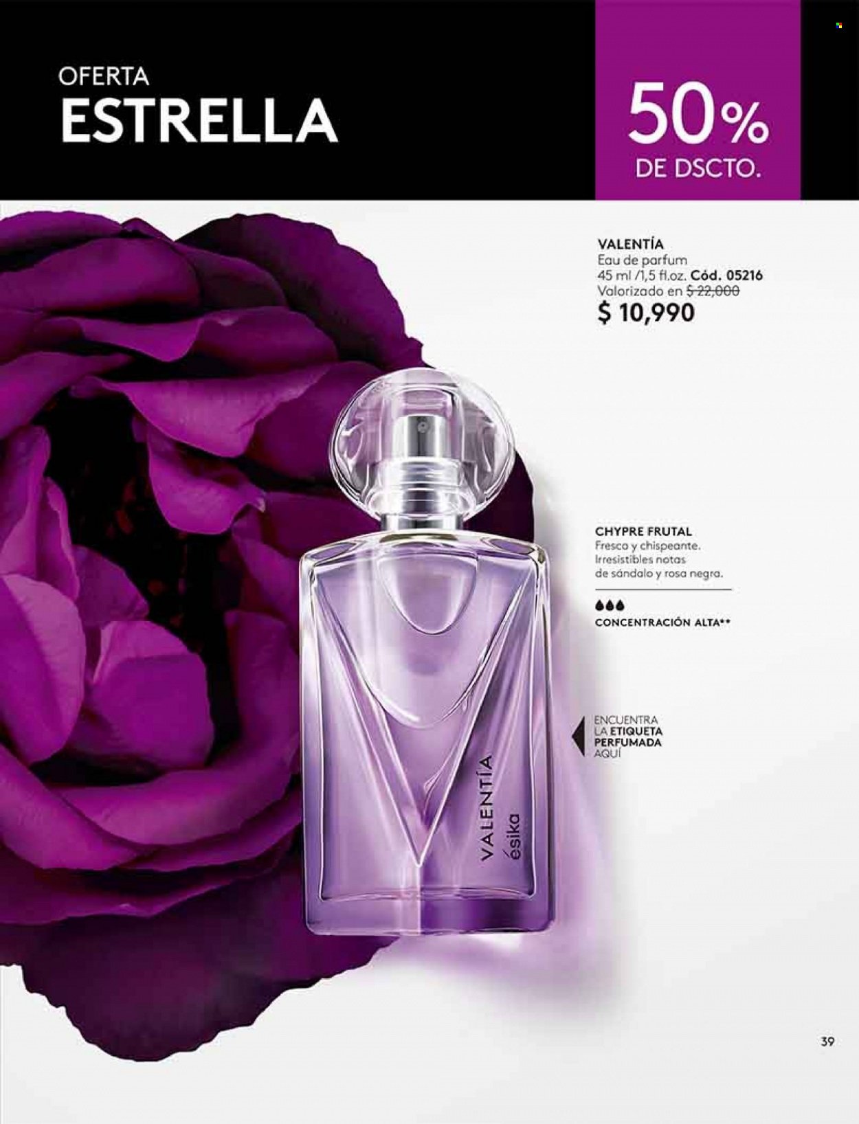 thumbnail - Catálogo Ésika - Ventas - perfume. Página 39.