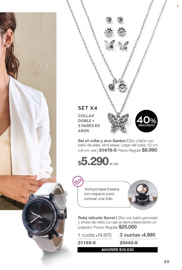 thumbnail - Catálogo Avon - Ventas - collar, reloj. Página 91.