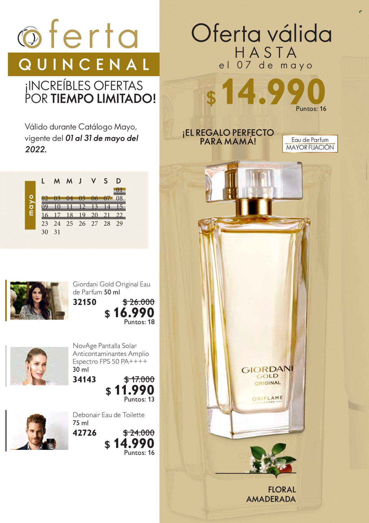 thumbnail - Catálogo Oriflame - 01.05.2022 - 31.05.2022 - Ventas - Giordani Gold, Nov Age, perfume, eau de toilette. Página 34.