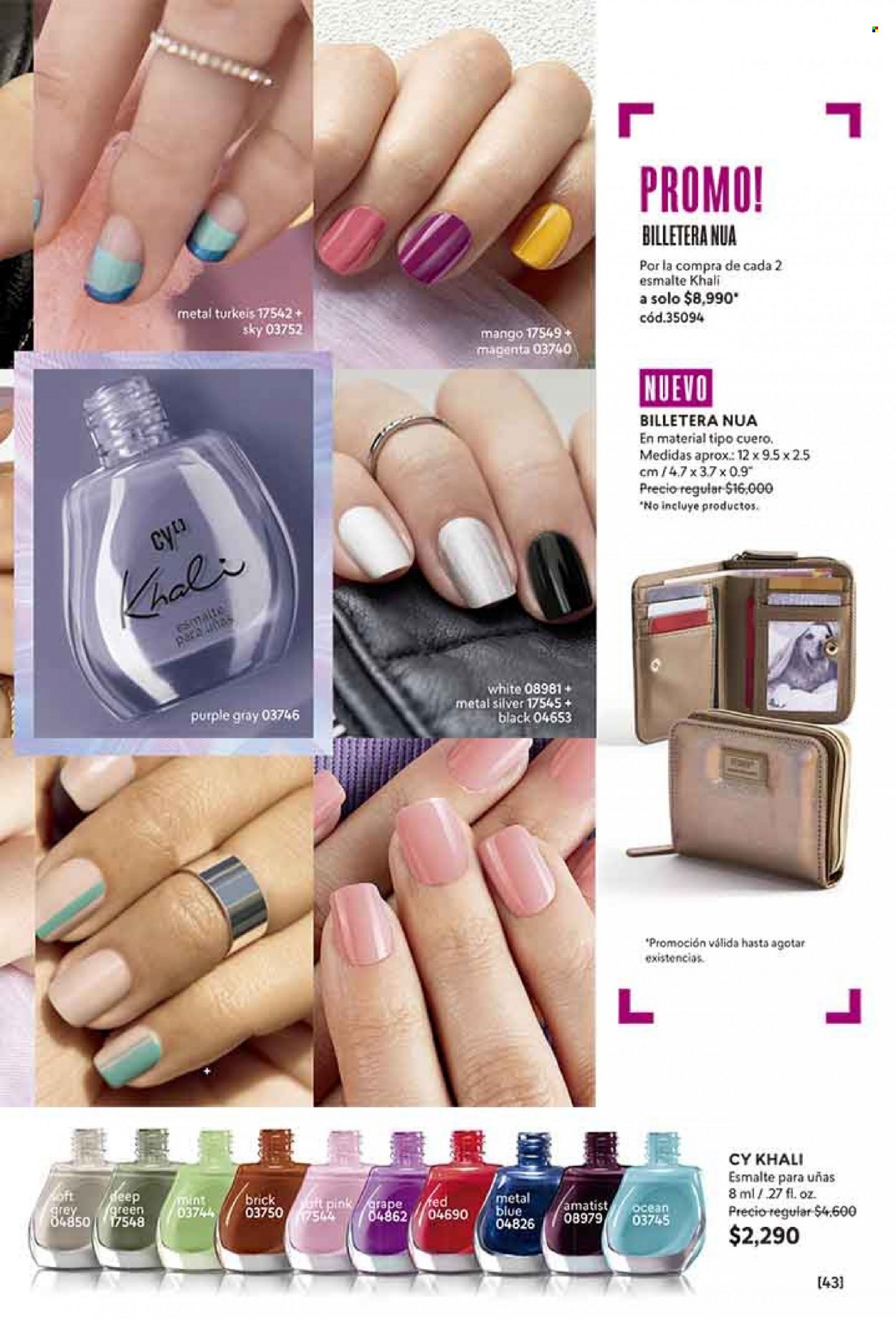 thumbnail - Catálogo Cyzone - Ventas - esmalte para uñas, billetera. Página 43.