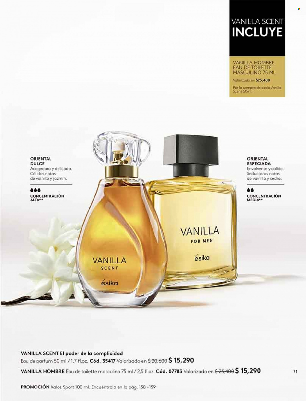 thumbnail - Catálogo Ésika - Ventas - perfume, eau de toilette. Página 71.
