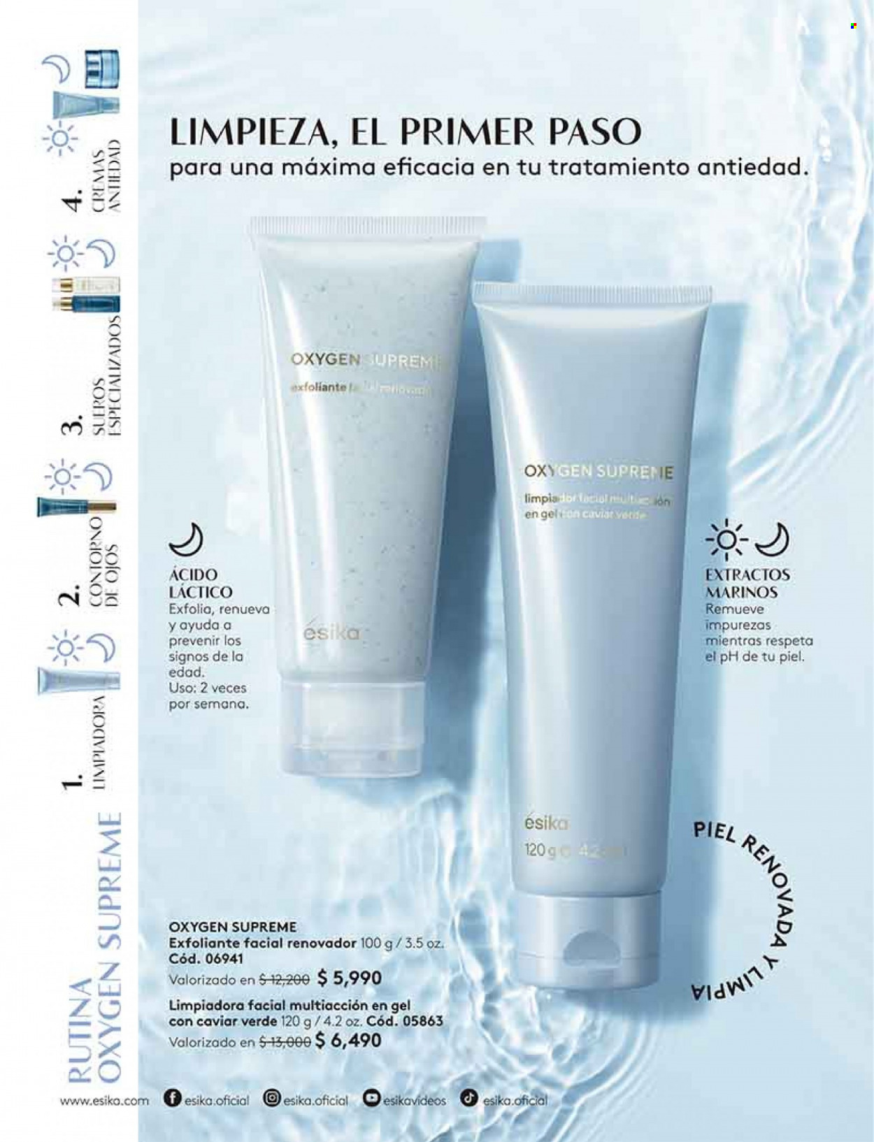 thumbnail - Catálogo Ésika - Ventas - crema, limpiadora facial. Página 84.