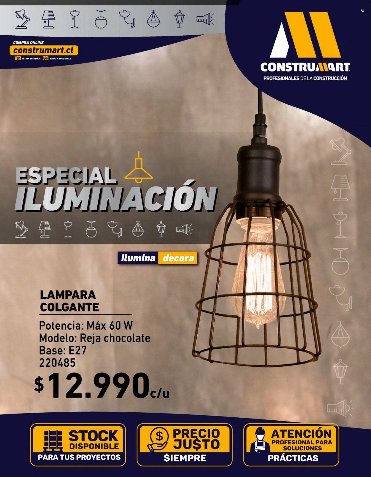 thumbnail - Catálogo Construmart - 16.05.2022 - 16.06.2022 - Ventas - lámpara, lámpara de colgar, iluminación. Página 1.