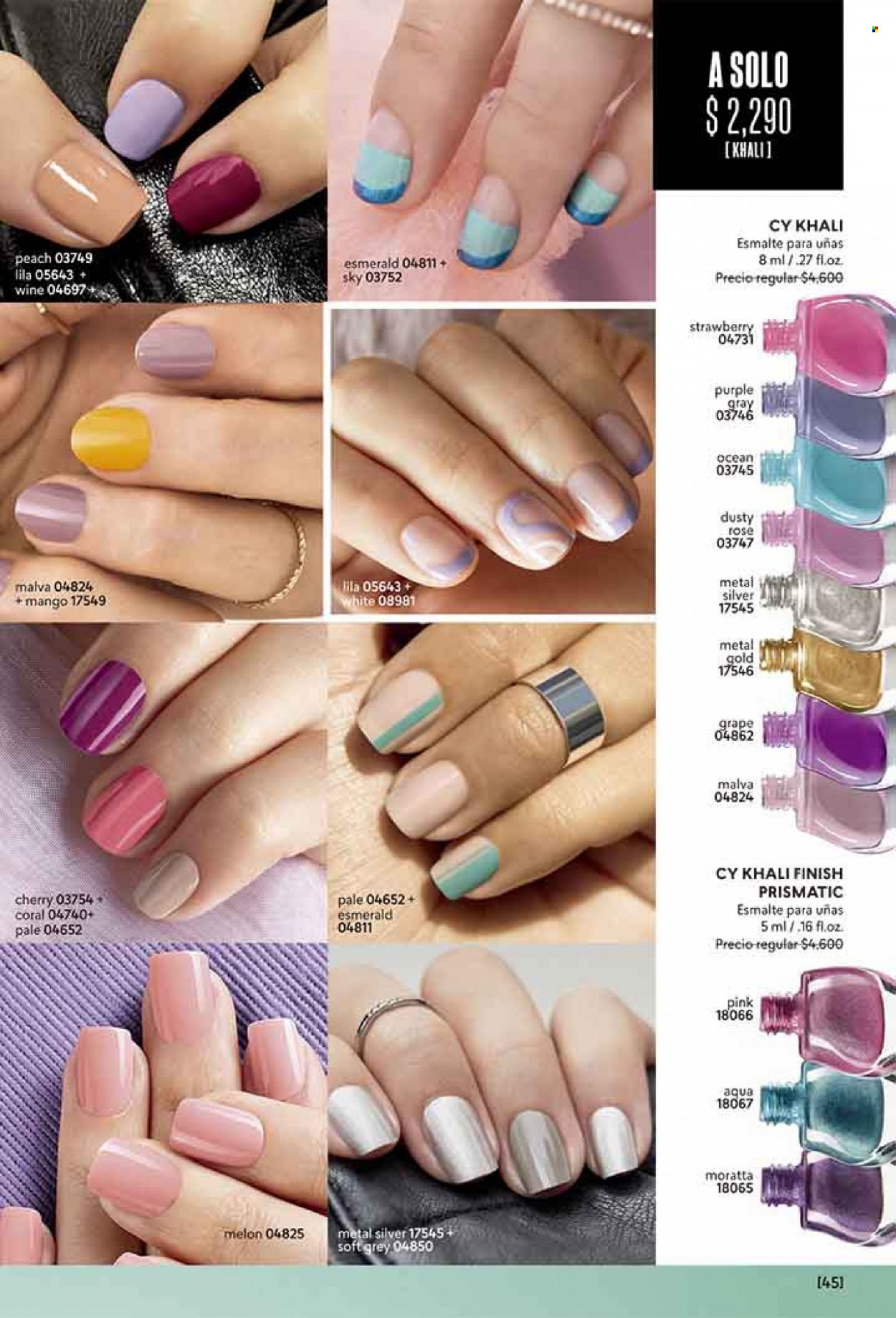 thumbnail - Catálogo Cyzone - Ventas - esmalte para uñas. Página 45.
