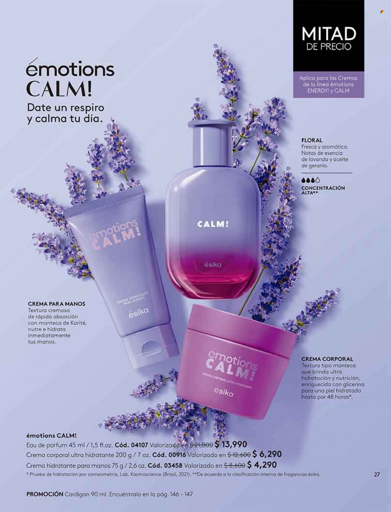 thumbnail - Catálogo Ésika - Ventas - crema hidratante, crema corporal, perfume, crema de manos. Página 29.