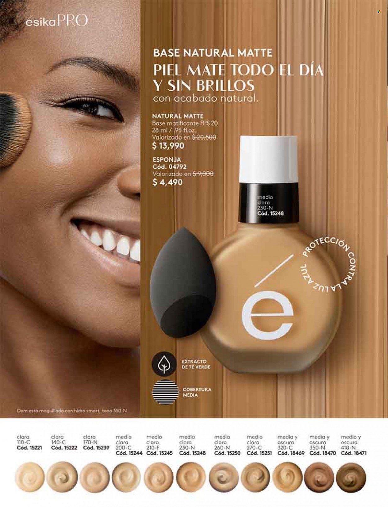 thumbnail - Catálogo Ésika - Ventas - base de maquillaje, esponja. Página 56.