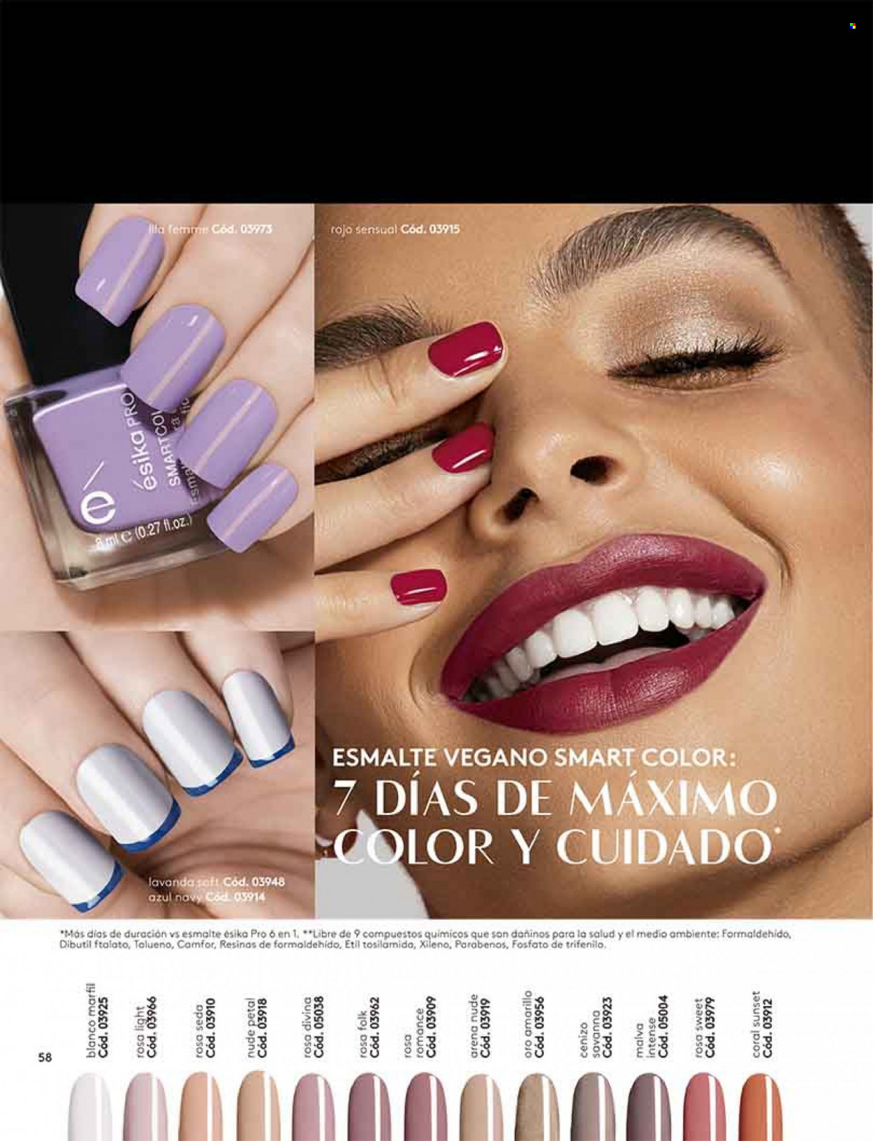 thumbnail - Catálogo Ésika - Ventas - esmalte para uñas. Página 60.