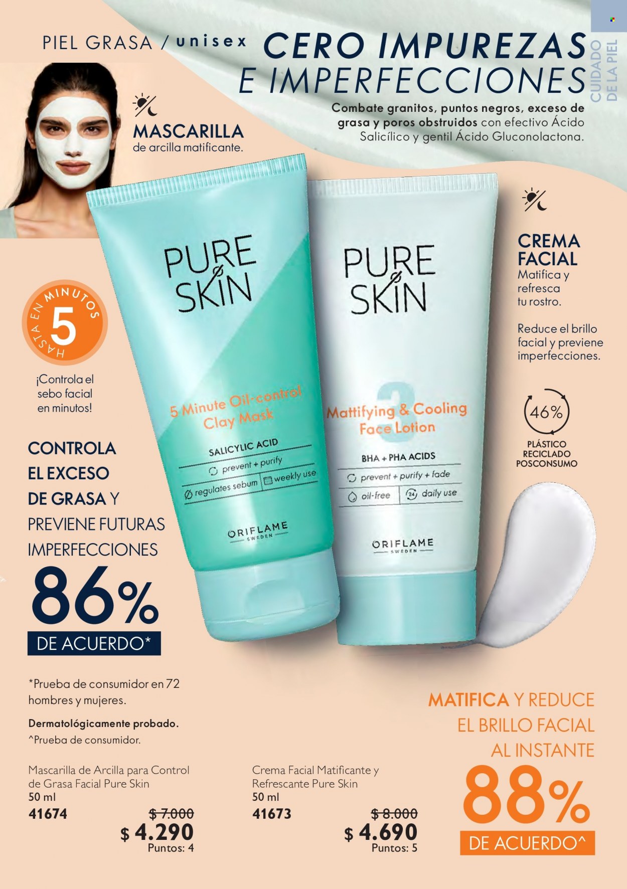 thumbnail - Catálogo Oriflame - 01.06.2022 - 30.06.2022 - Ventas - crema, crema facial, Pure Skin. Página 105.
