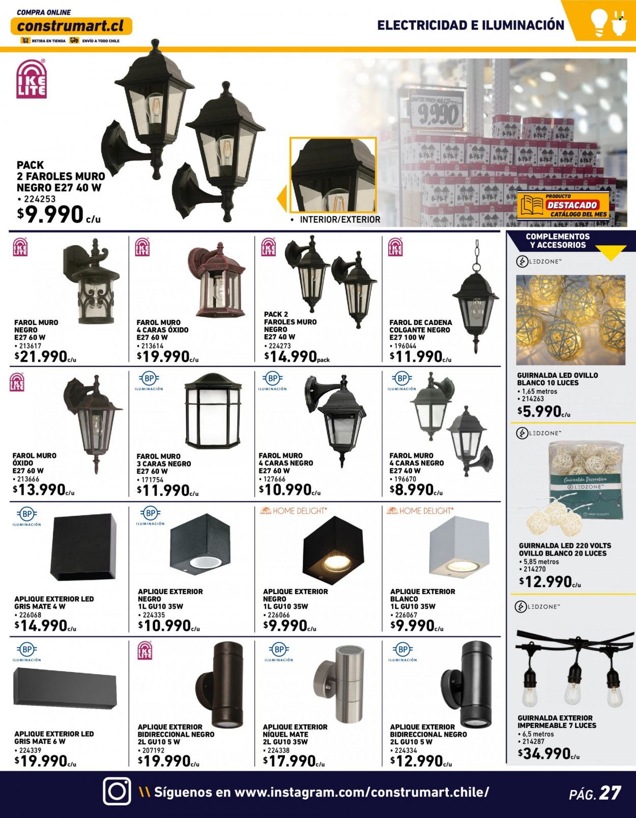 thumbnail - Catálogo Construmart - 06.06.2022 - 26.06.2022 - Ventas - farol, guirnalda, decoración LED, iluminación. Página 27.