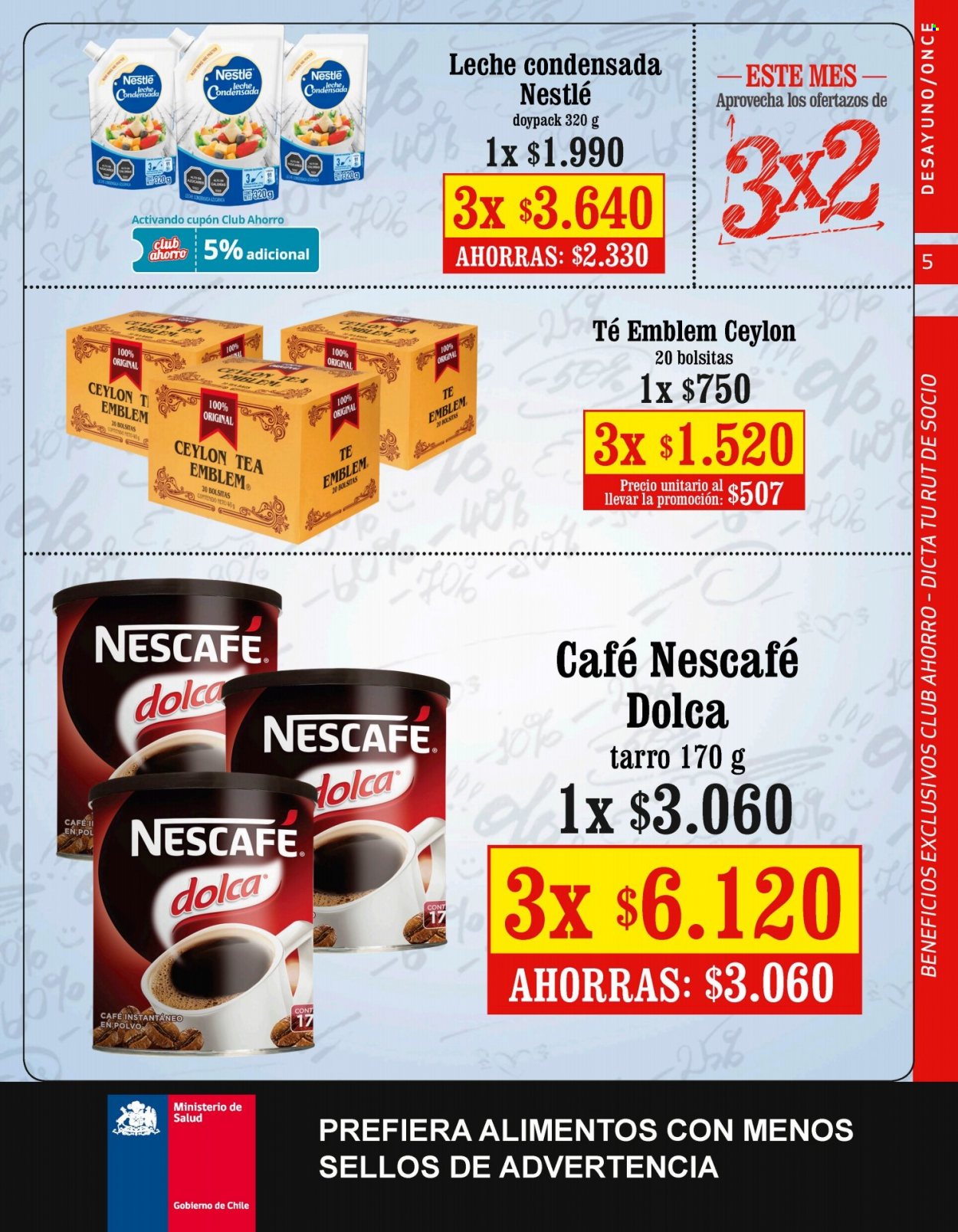 thumbnail - Catálogo Unimarc - 15.06.2022 - 12.07.2022 - Ventas - Nestlé, leche, café, Nescafé, café instantáneo. Página 5.