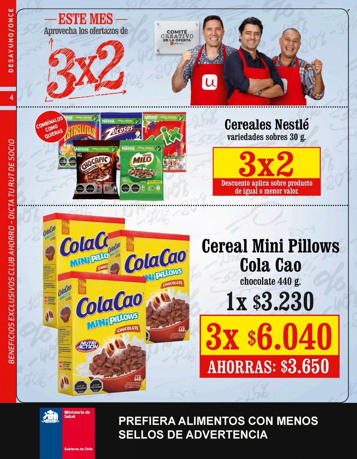 thumbnail - Catálogo Unimarc - 15.06.2022 - 12.07.2022 - Ventas - Nestlé, cacao, cereales, Chocapic, Cola Cao. Página 4.