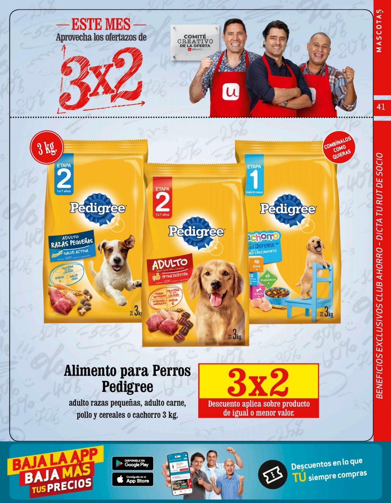 thumbnail - Catálogo Unimarc - 15.06.2022 - 12.07.2022 - Ventas - Pedigree, alimento para perros, alimentos para mascota, Calcio. Página 41.