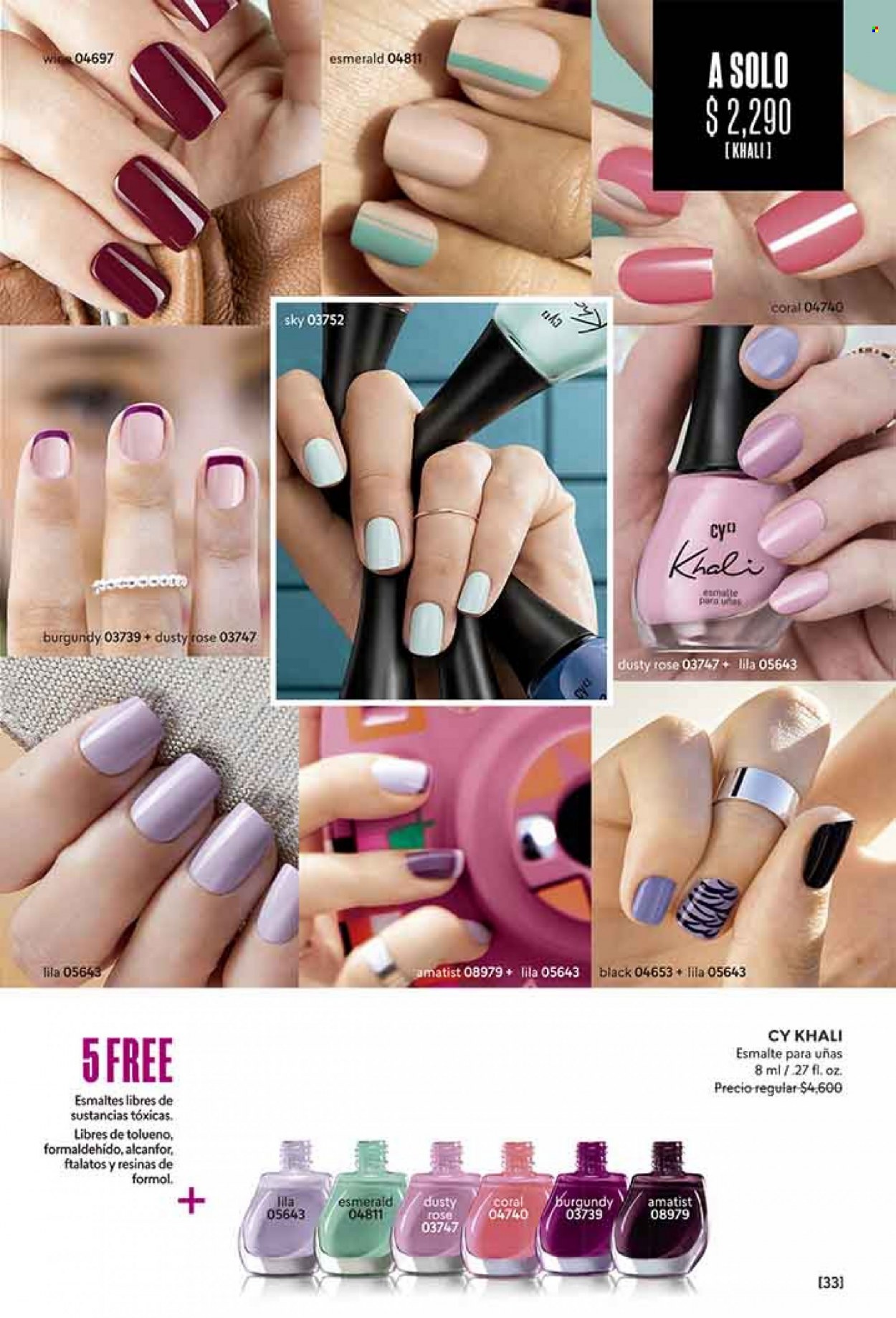 thumbnail - Catálogo Cyzone - Ventas - esmalte para uñas. Página 33.